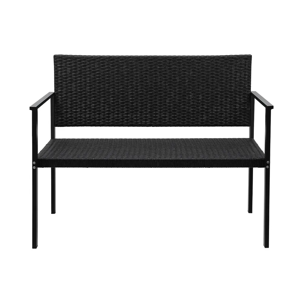 2-Seater Wicker Garden Bench, Weather-Resistant, Gardeon
