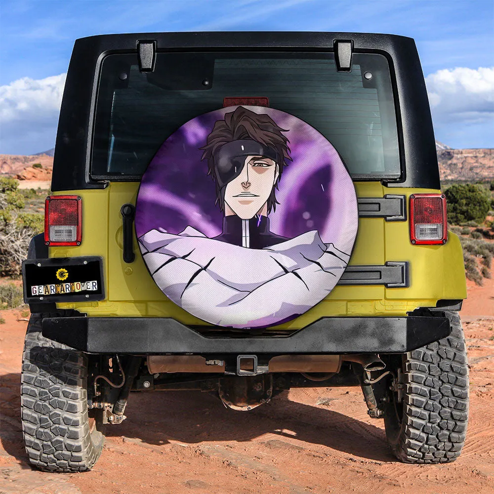 Aizen Sosuke Spare Tire Covers Custom Bleach Car Accessories