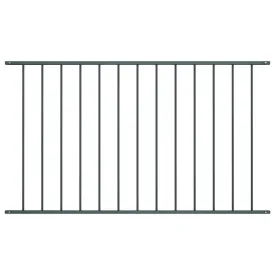 Fence Panel Powder-coated Steel 1.7x0.75 m Anthracite