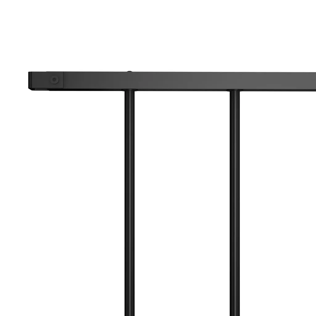Fence Panel Powder-coated Steel 1.7x1 m Black