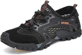 FLARUT Men's Sandals Barefoot Hiking Shoes Quick Dry Breathable Mesh Lightweight Outdoor Training Water Walking Shoes