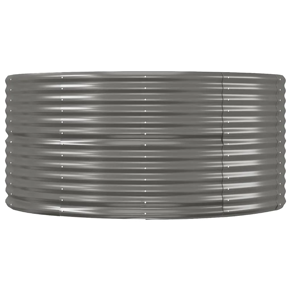 Garden Planter Grey 291x140x68 cm Powder-coated Steel