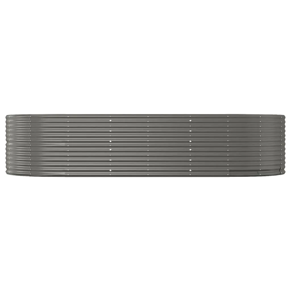 Garden Planter Grey 291x140x68 cm Powder-coated Steel