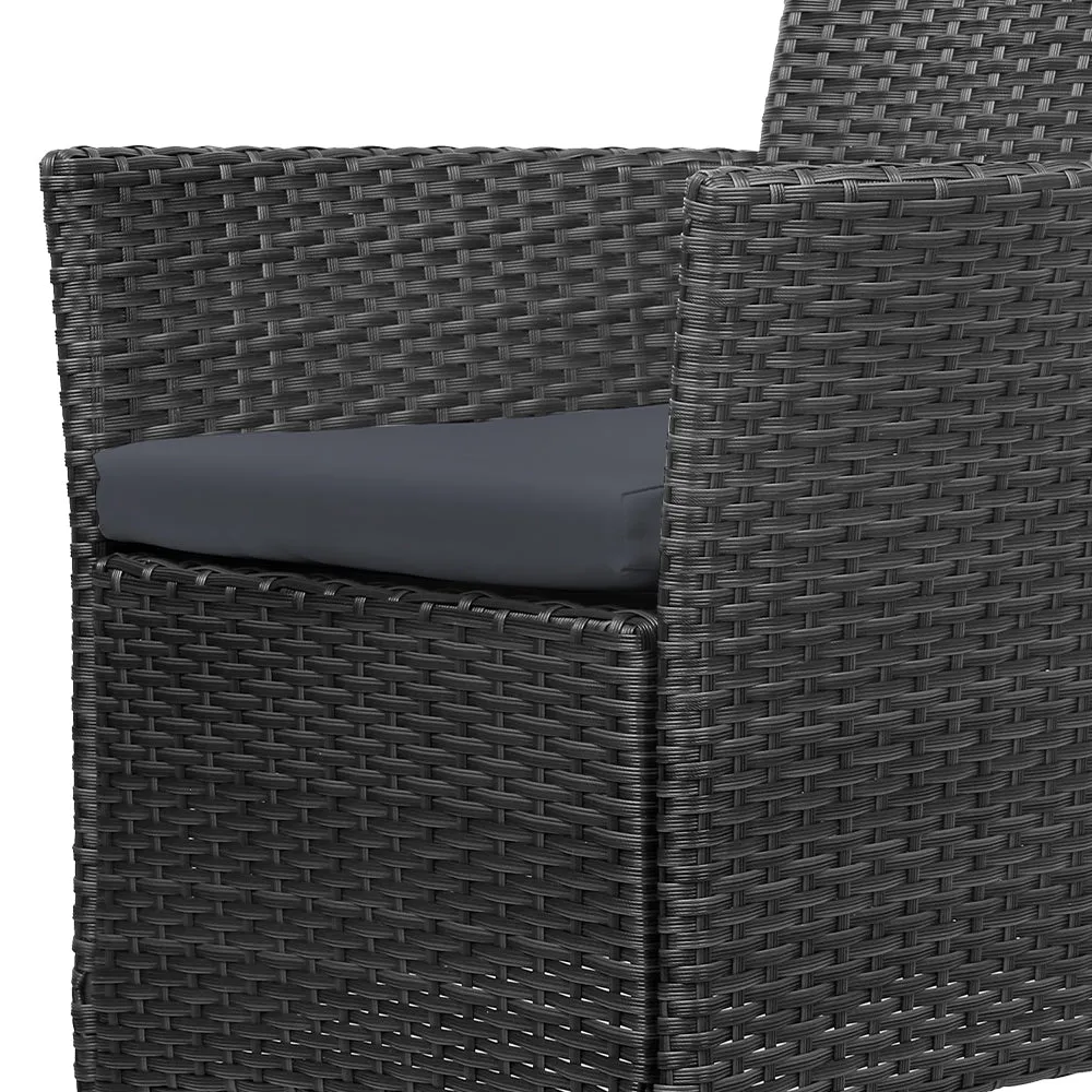 Gardeon Outdoor Dining Chairs Patio Furniture Wicker Garden Cushion Idris 2PC