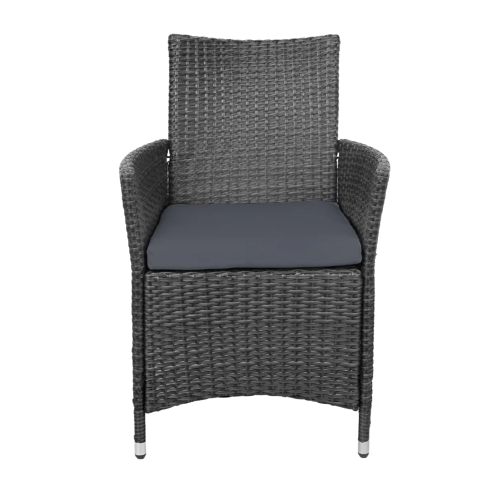 Gardeon Outdoor Dining Chairs Patio Furniture Wicker Garden Cushion Idris 2PC
