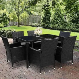 Gardeon Outdoor Furniture Seven Piece Dining Set