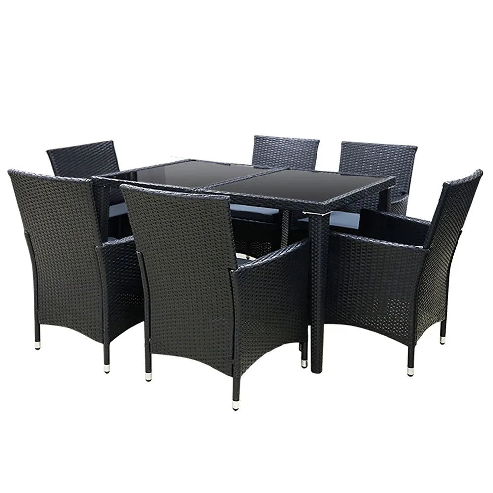 Gardeon Outdoor Furniture Seven Piece Dining Set