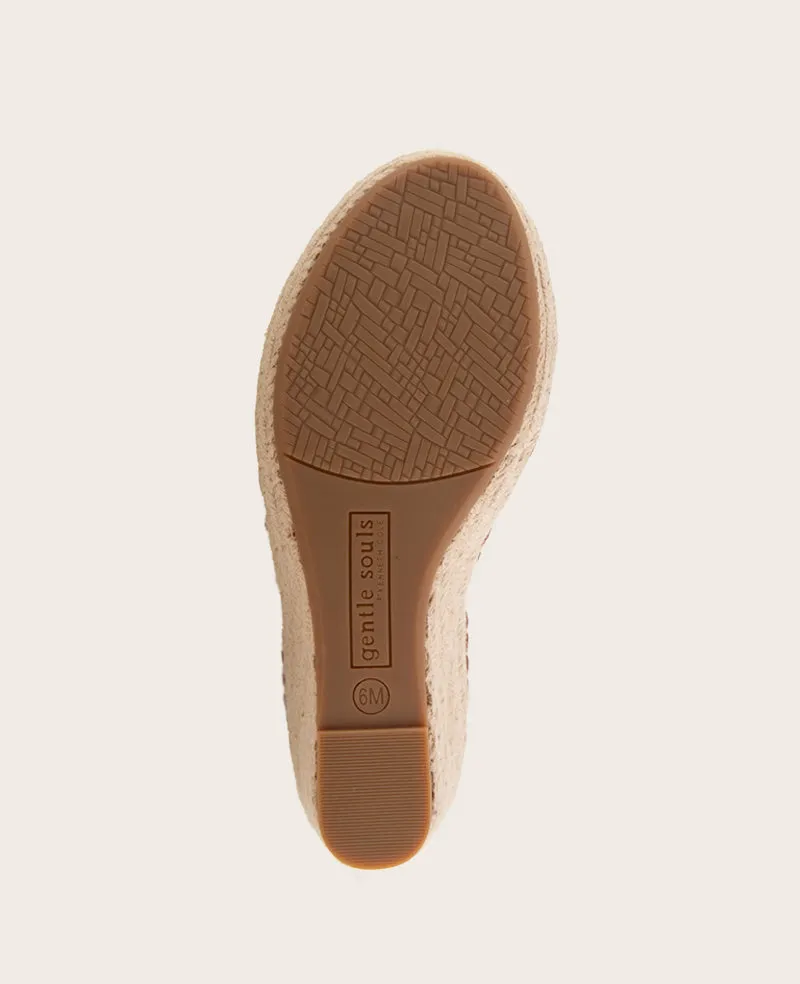 GENTLE SOULS - Capelin Leather Espadrille Wedge
