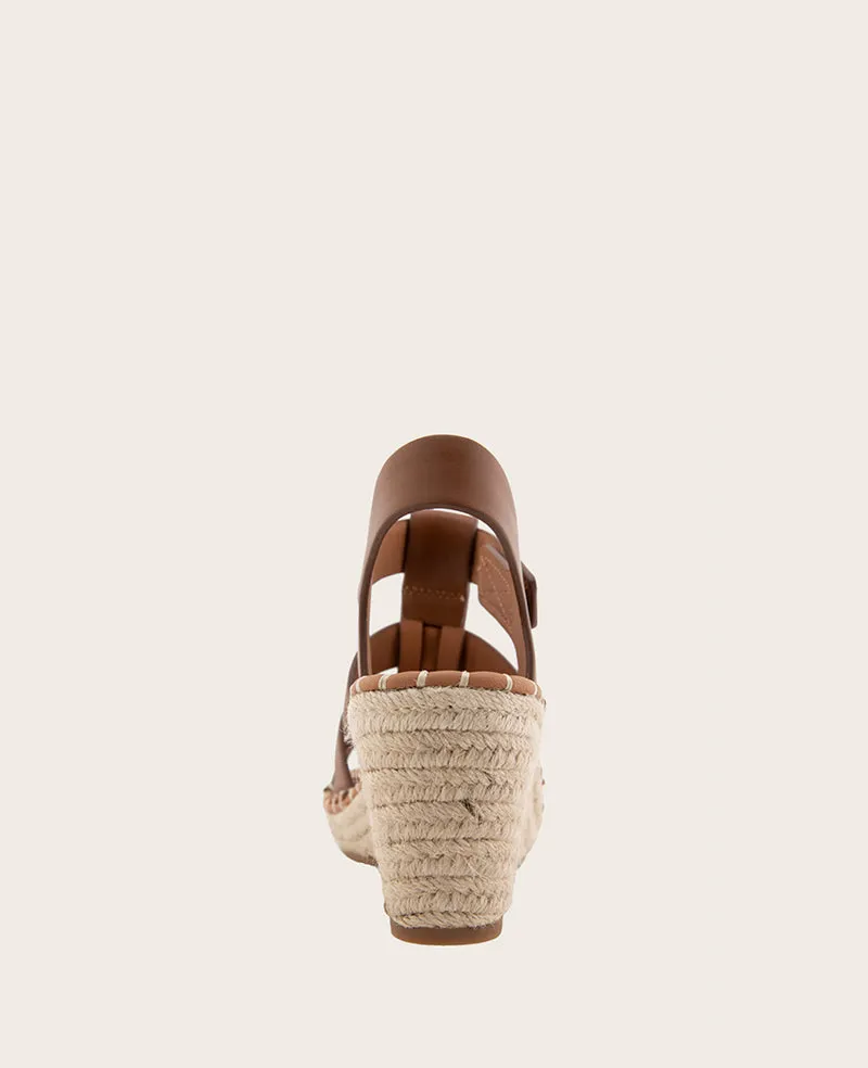 GENTLE SOULS - Capelin Leather Espadrille Wedge