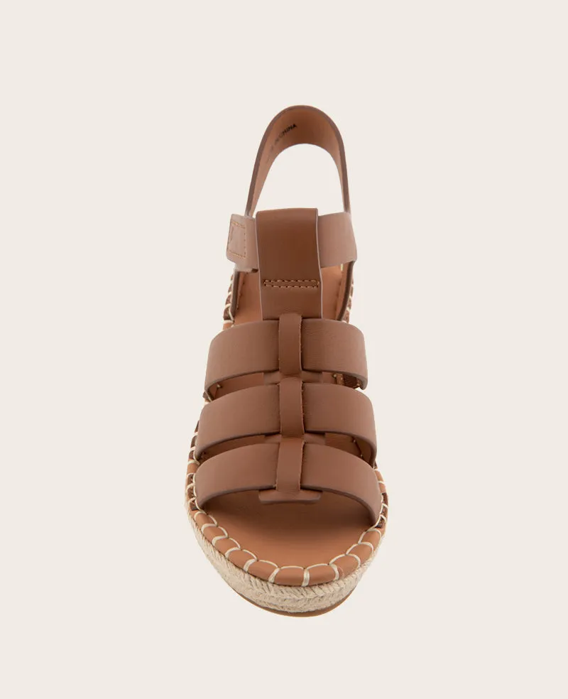 GENTLE SOULS - Capelin Leather Espadrille Wedge