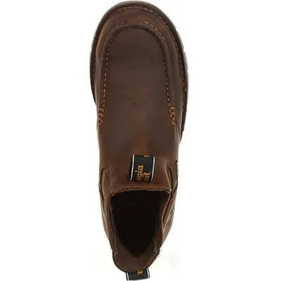 Georgia Boot Athens Chelsea Waterproof Work Boot (Dark Brown, 10W)