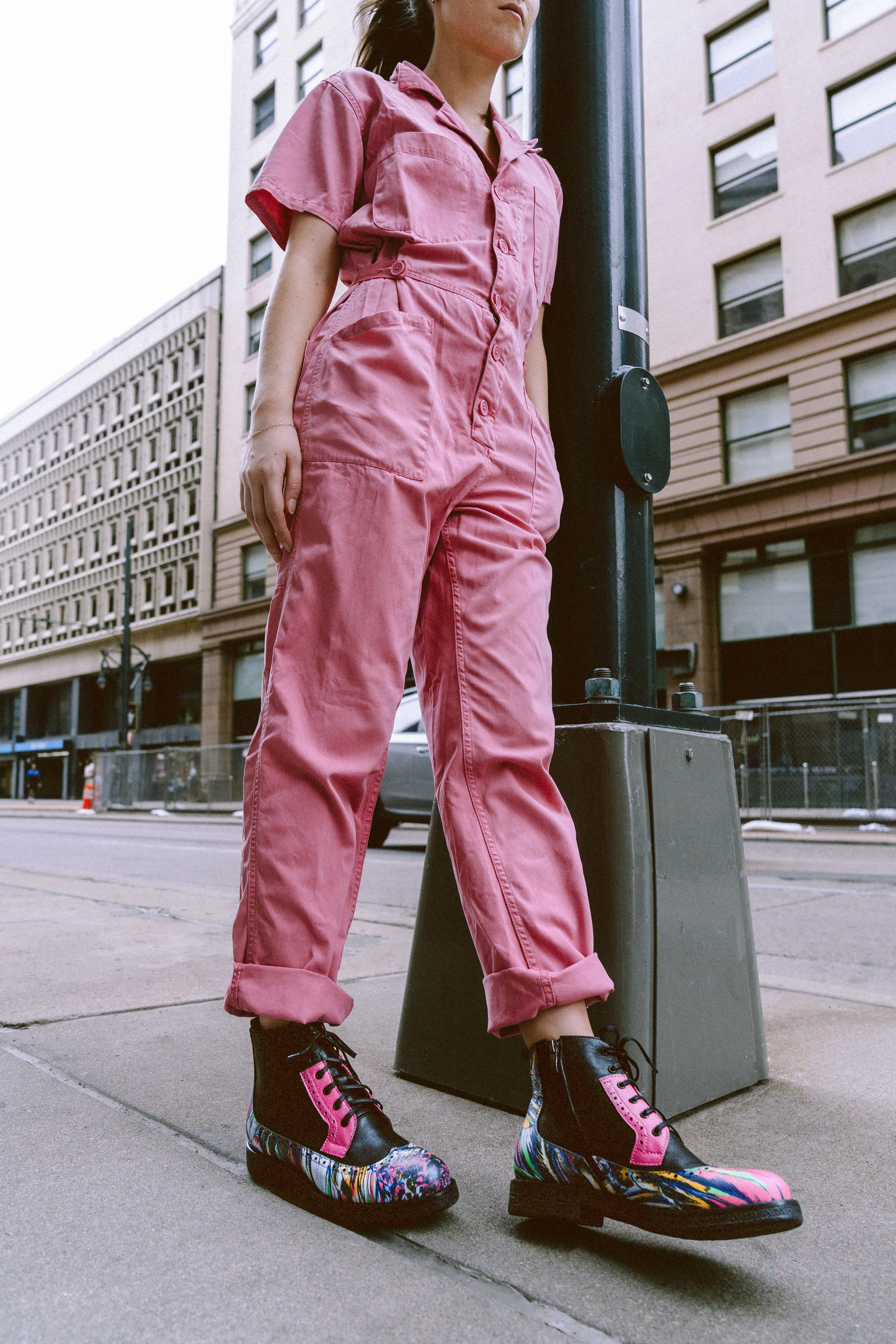 Hatter - Dark Flamingo & Black & Pink