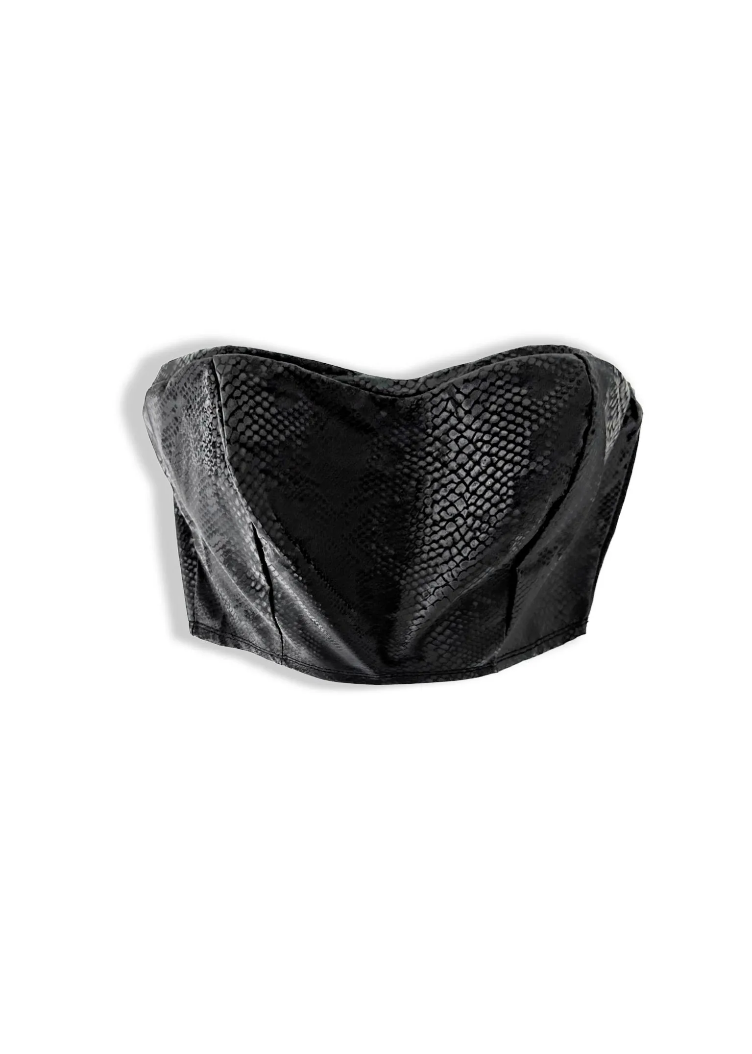 HE WANTS THIS FAUX LEATHER TUBE TOP