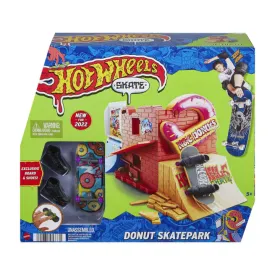 Hot Wheels Skate Drop In Skate Donut Skatepark Playset