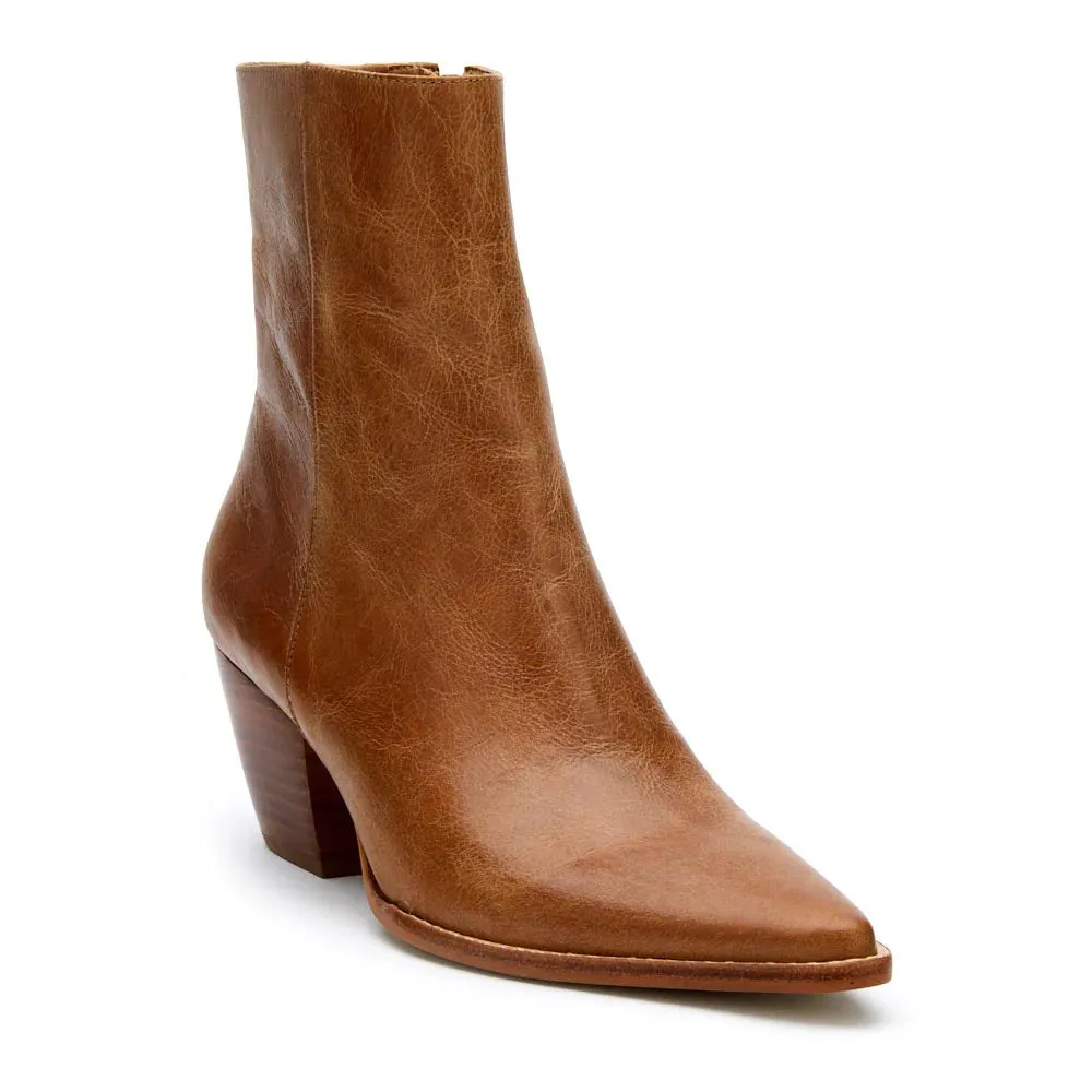 Matisse Caty Ankle Boot - Vintage Tan Leather | Stylish Women's Boots