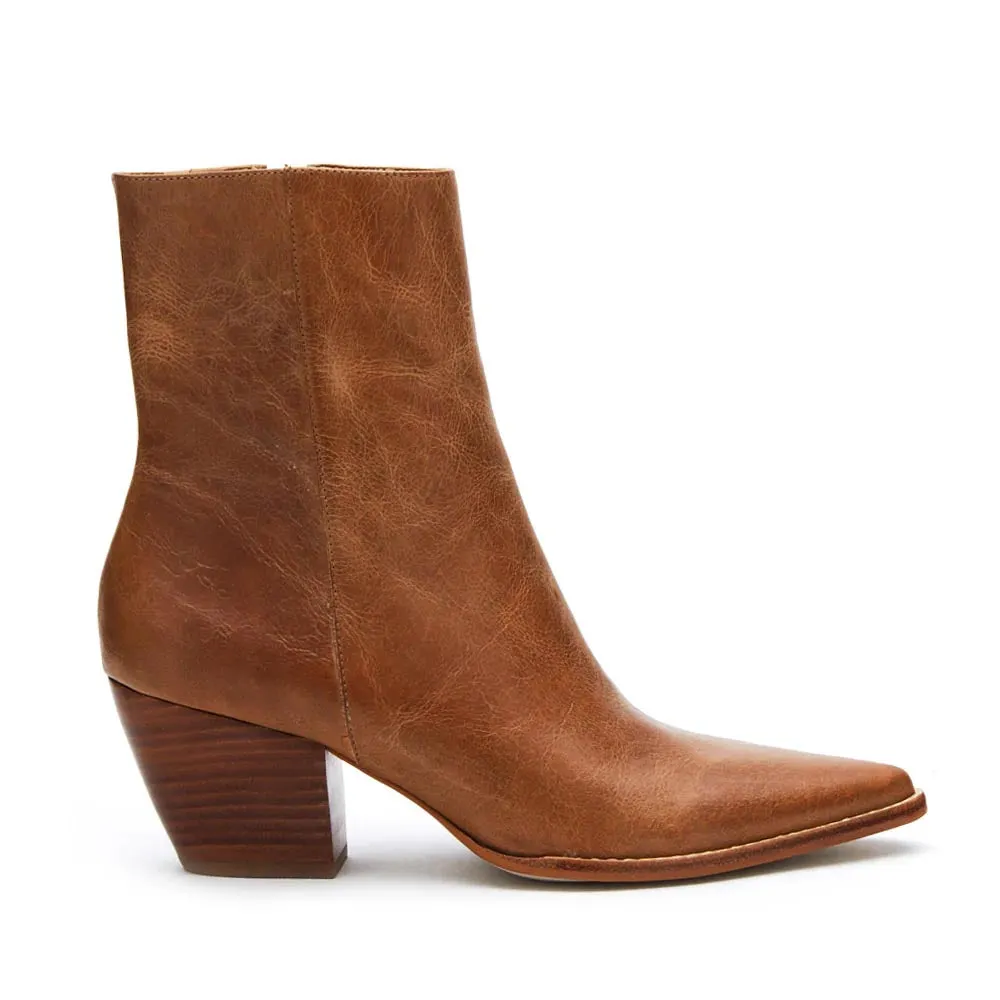 Matisse Caty Ankle Boot - Vintage Tan Leather | Stylish Women's Boots