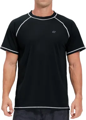 Men's Swim Shirts Rash Guard UPF 50  UV Sun Protection T-Shirt Quick Dry Fishing Beach T Shirts