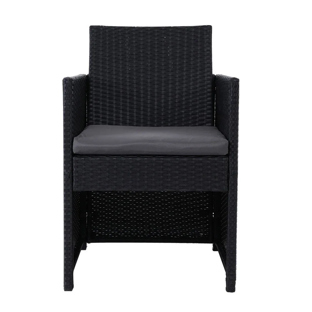 Outdoor Chairs Dining Patio Furniture Lounge Setting Wicker Garden