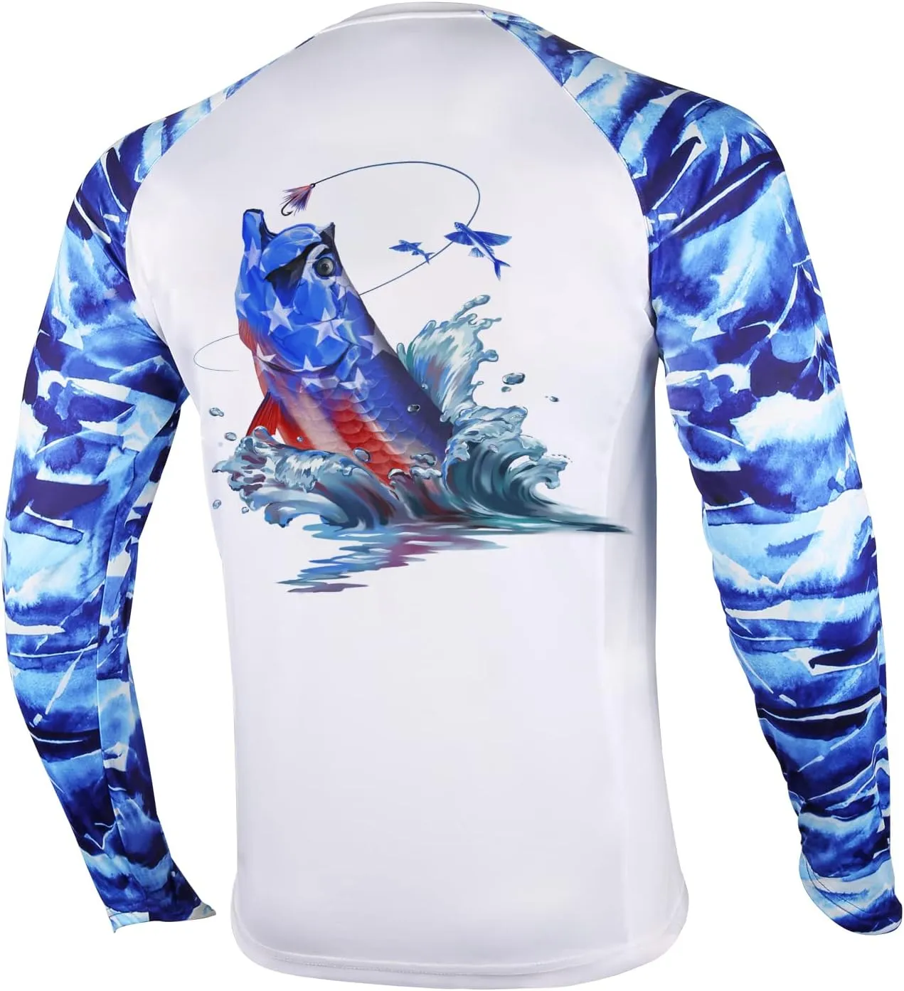 Palmyth Fishing Shirt for Men Long Sleeve Sun Protection UV UPF 50  T-Shirts with Pocket