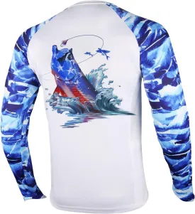 Palmyth Fishing Shirt for Men Long Sleeve Sun Protection UV UPF 50  T-Shirts with Pocket