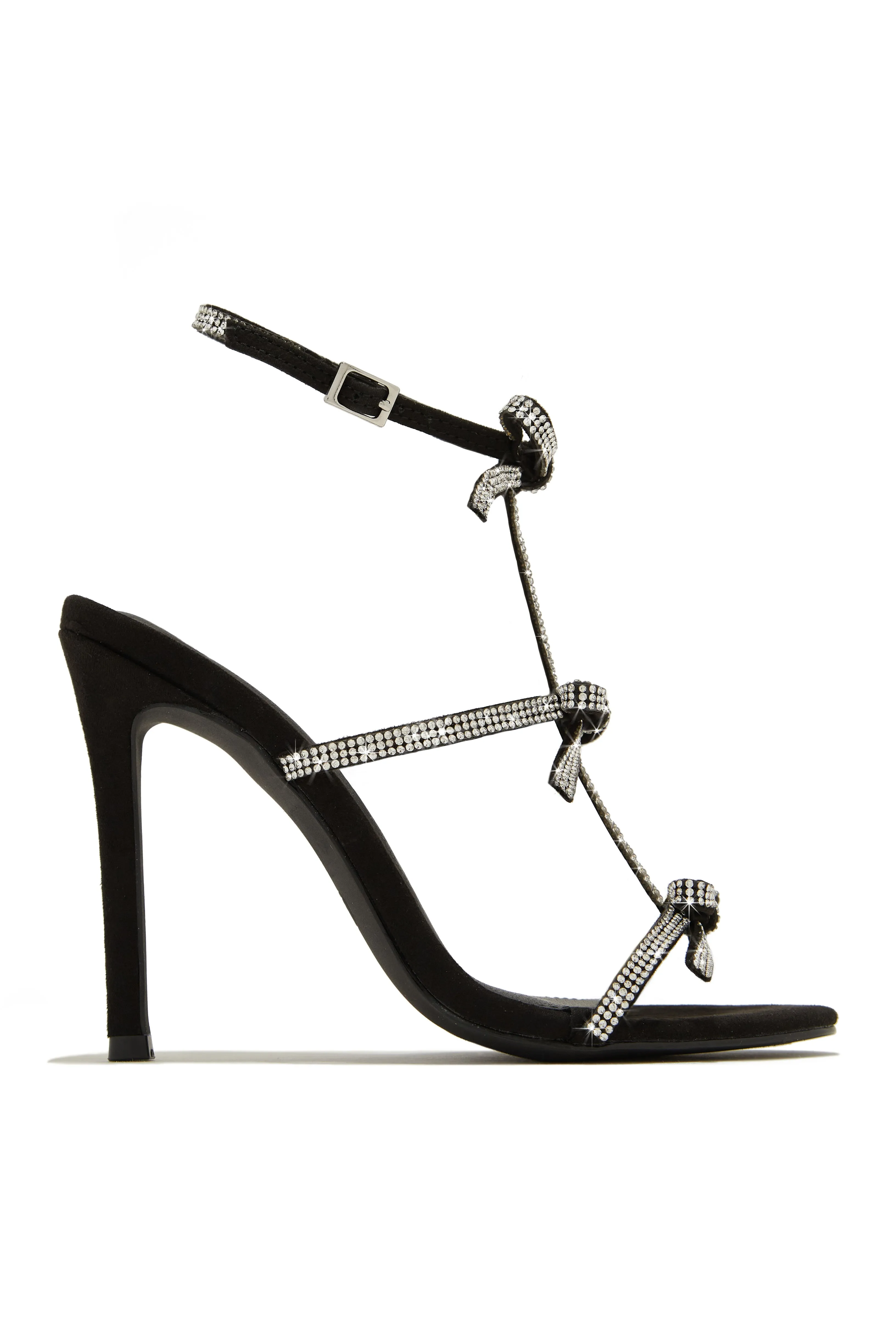 Party Season Embellished High Heels - Rose Gold