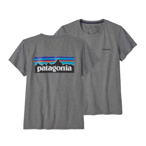 Patagonia Wmns P-6 Logo Responsibili-Tee Gravel Heather