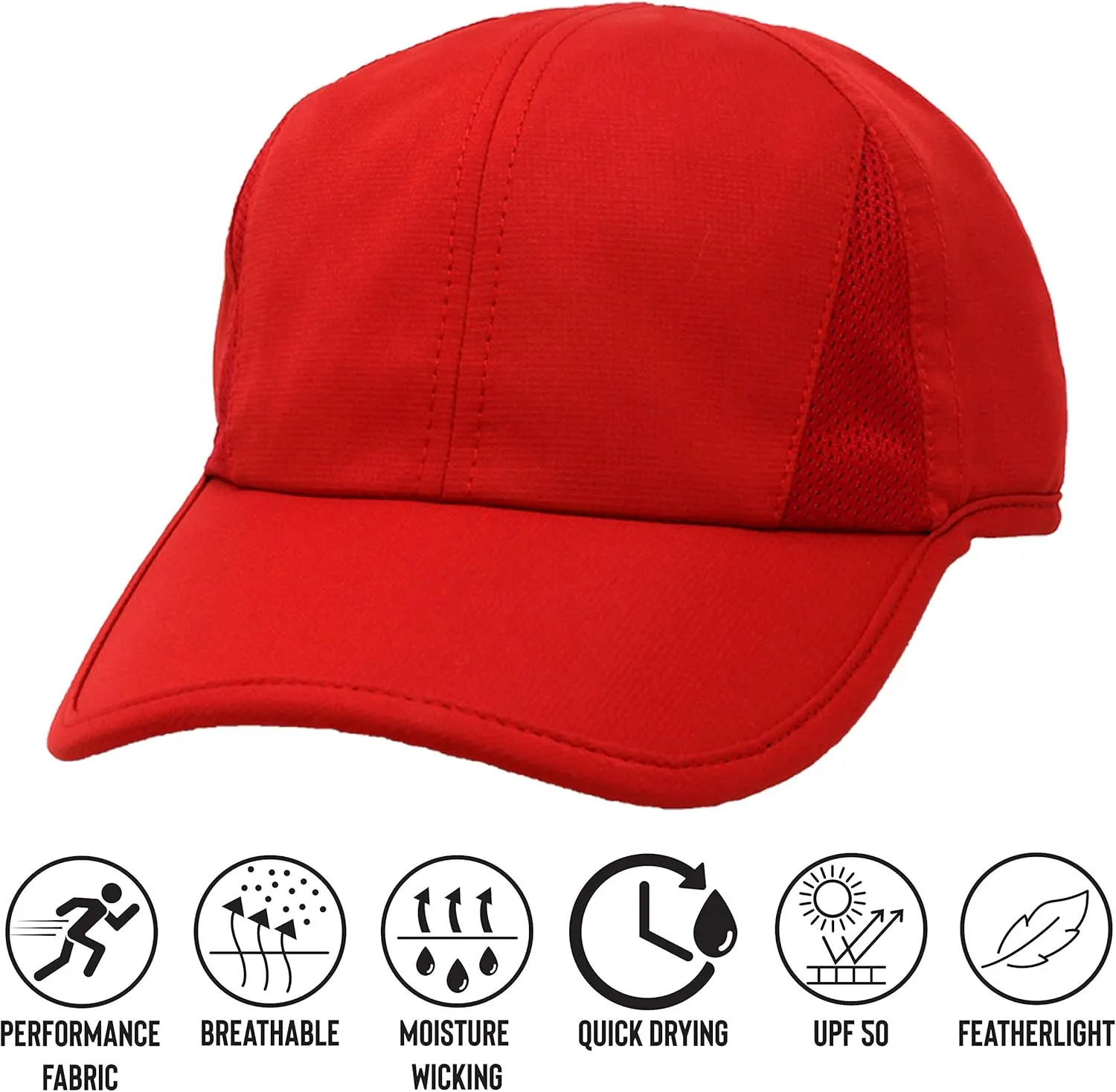 Ponyflo Womens Ponytail Baseball Cap - Ponytail Hats for Women, Curly Hair Ponytail Hat, Baseball Hat for Women