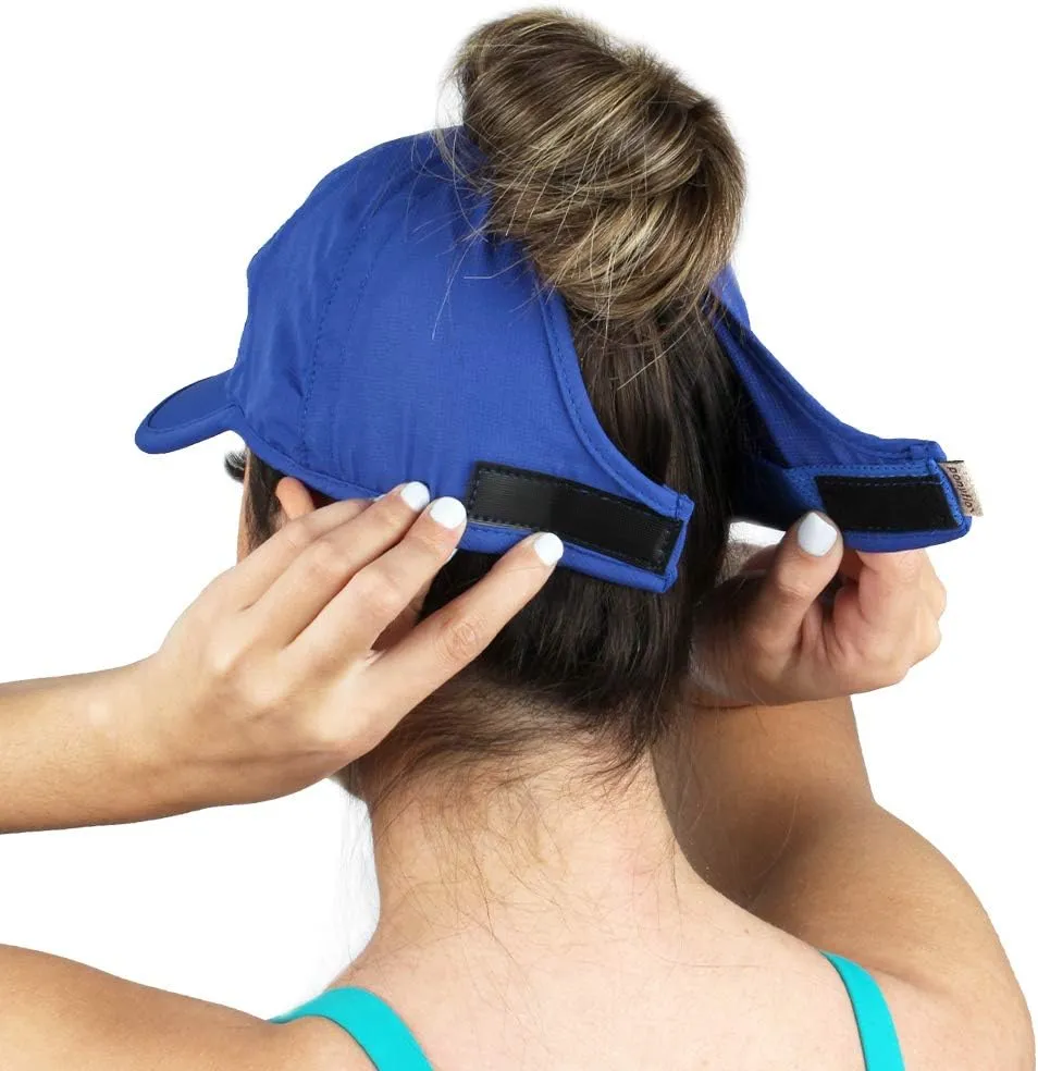 Ponyflo Womens Ponytail Baseball Cap - Ponytail Hats for Women, Curly Hair Ponytail Hat, Baseball Hat for Women