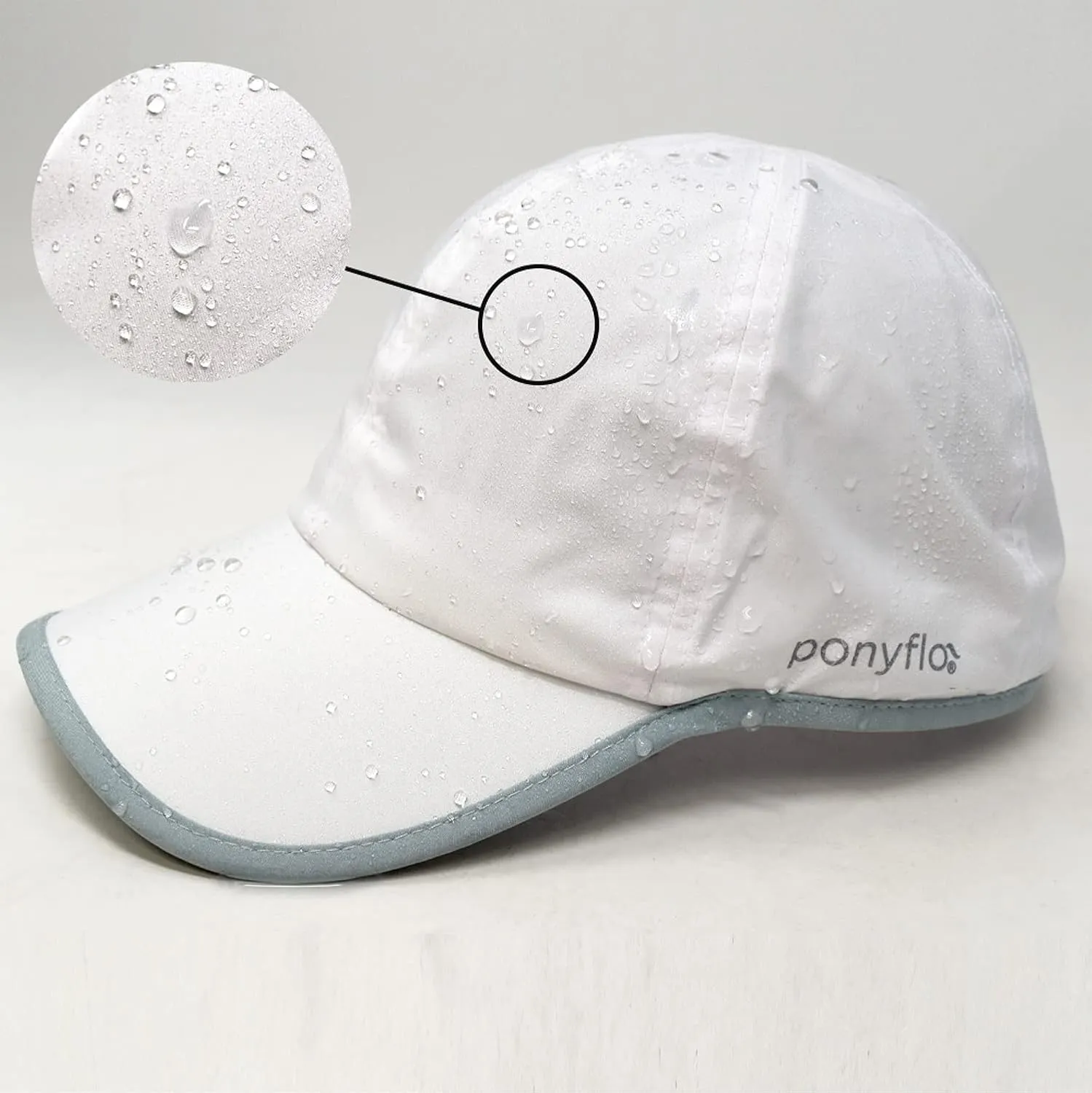 Ponyflo Womens Ponytail Baseball Cap - Ponytail Hats for Women, Curly Hair Ponytail Hat, Baseball Hat for Women