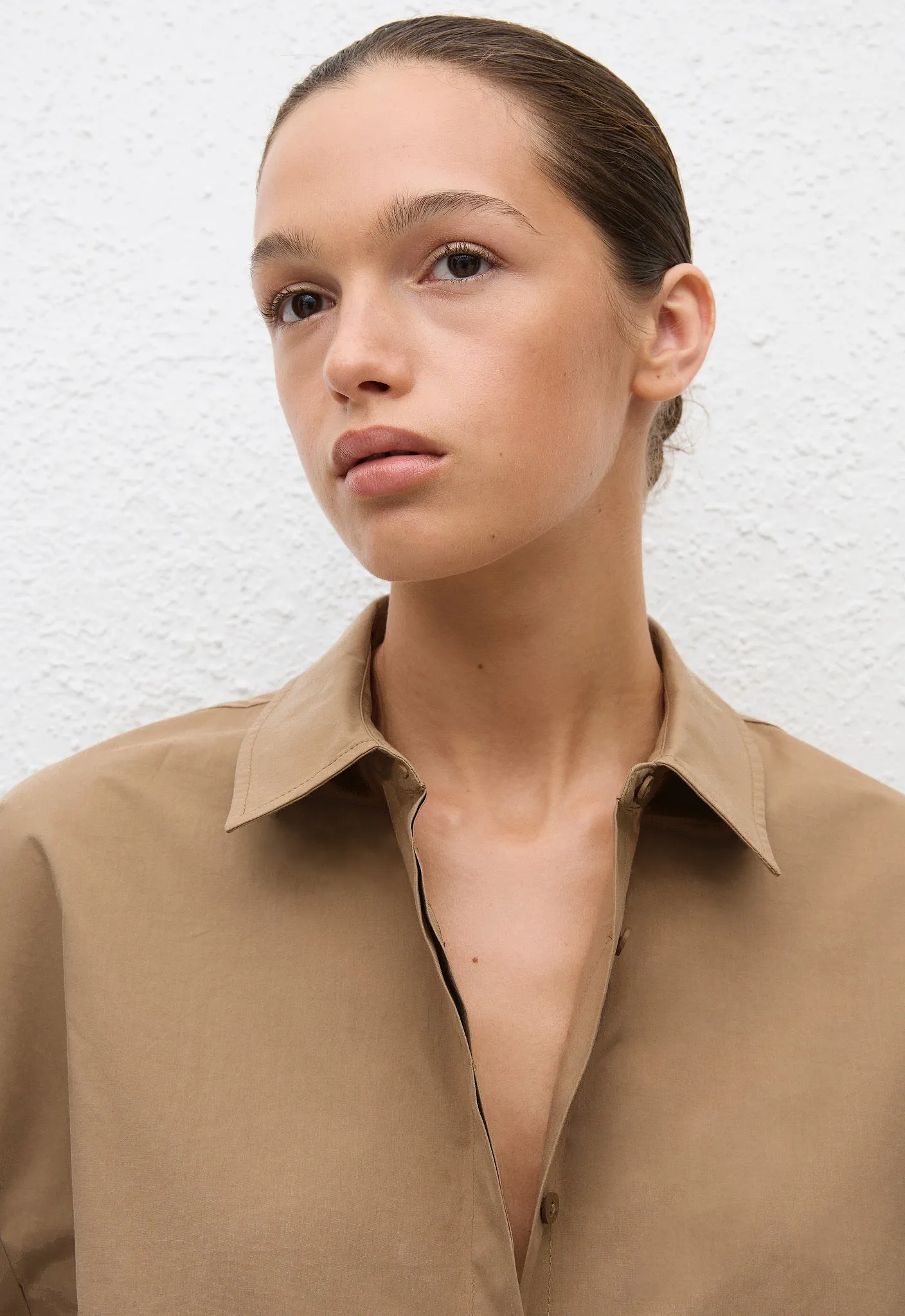 Relaxed Sleeveless Shirt - Stone