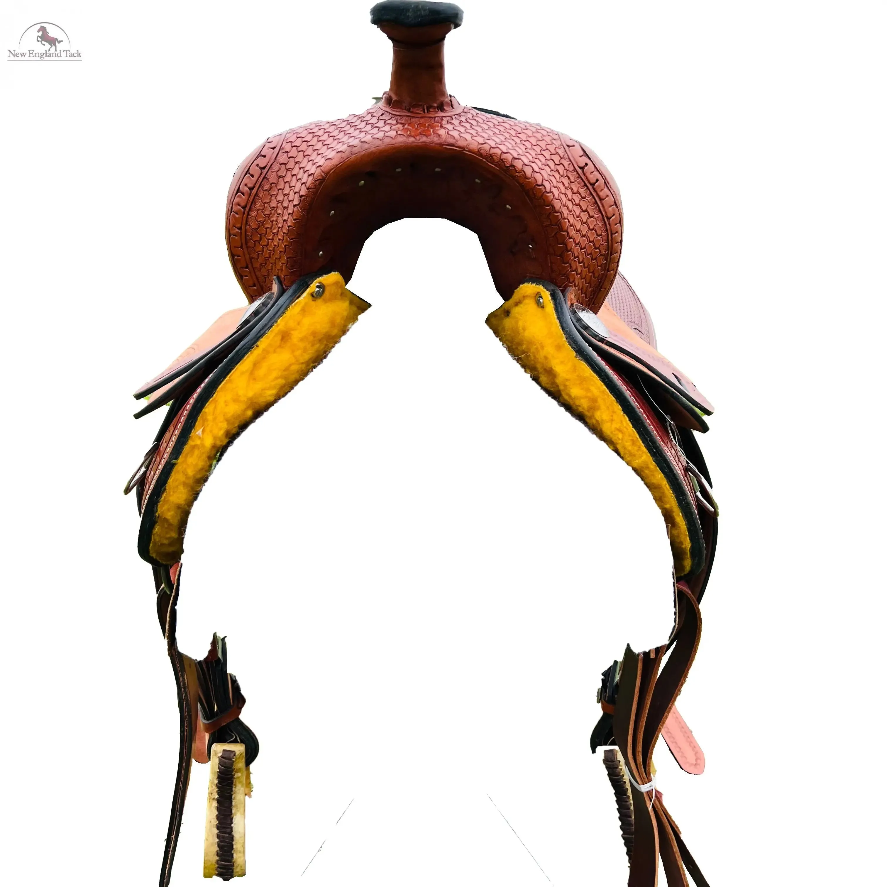 Resistance Western Pleasure and Trail Saddle with Basket Weave Tooled- 15, 16, 17, 18 inch