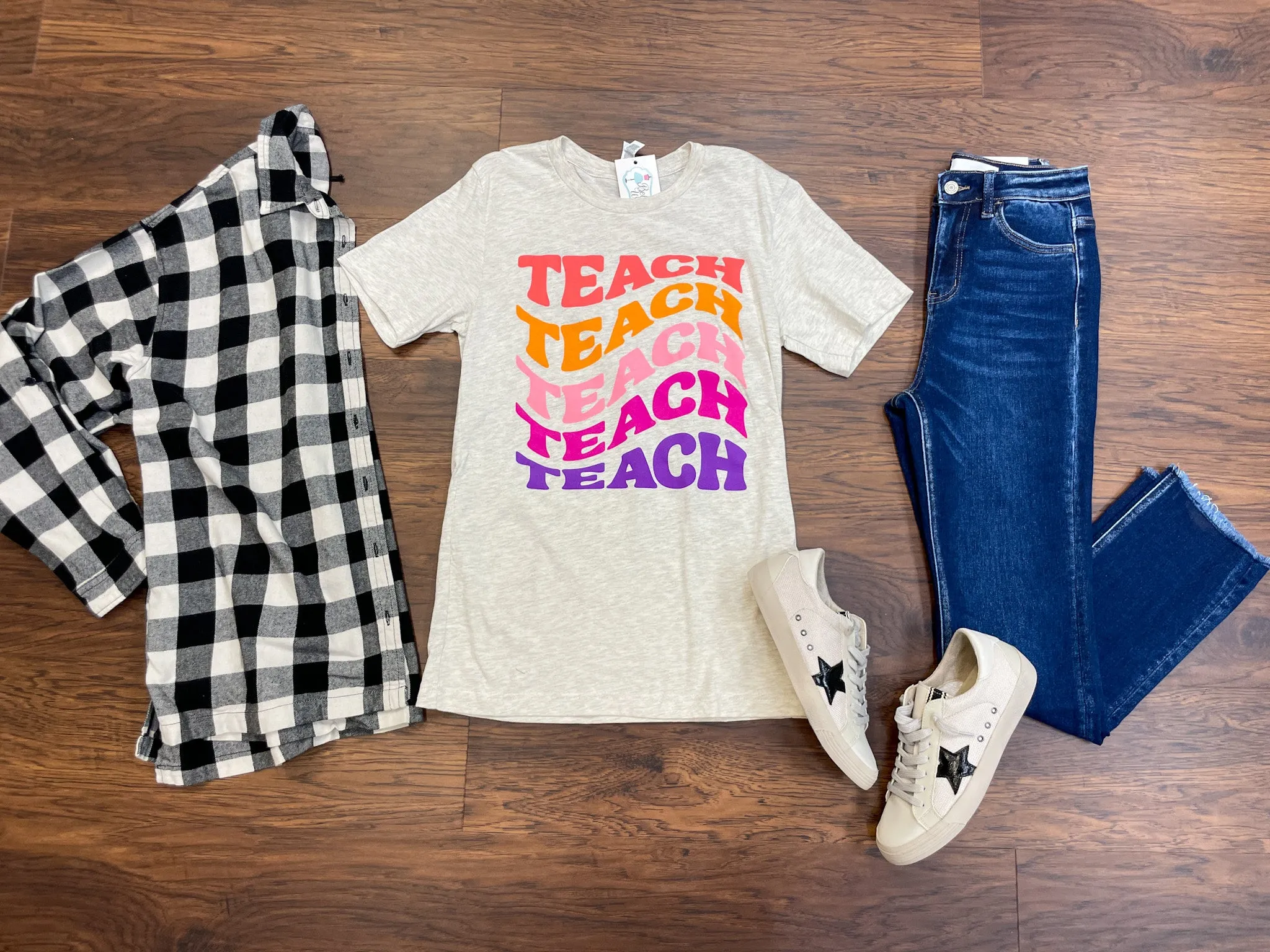 SALE! Teach Wavy Tee