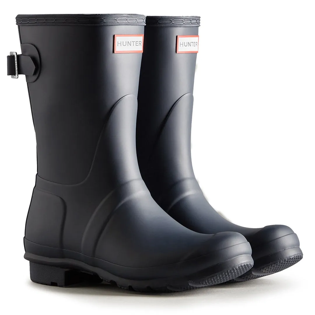 Short Back Adjustable Wellington Boots - Navy by Hunter