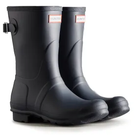 Short Back Adjustable Wellington Boots - Navy by Hunter