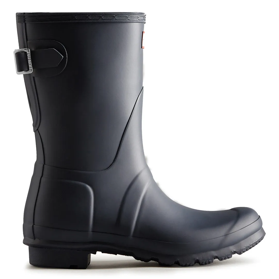 Short Back Adjustable Wellington Boots - Navy by Hunter