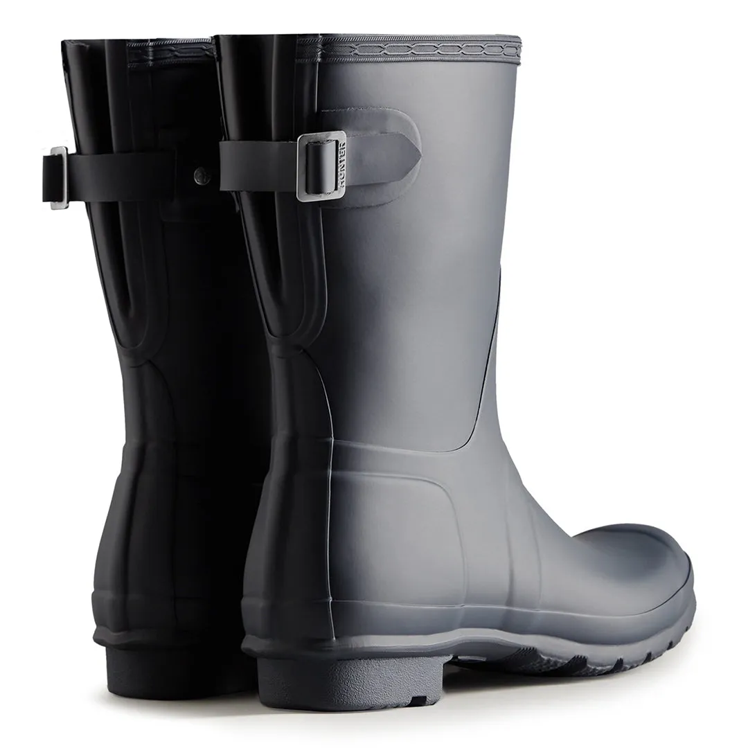Short Back Adjustable Wellington Boots - Navy by Hunter