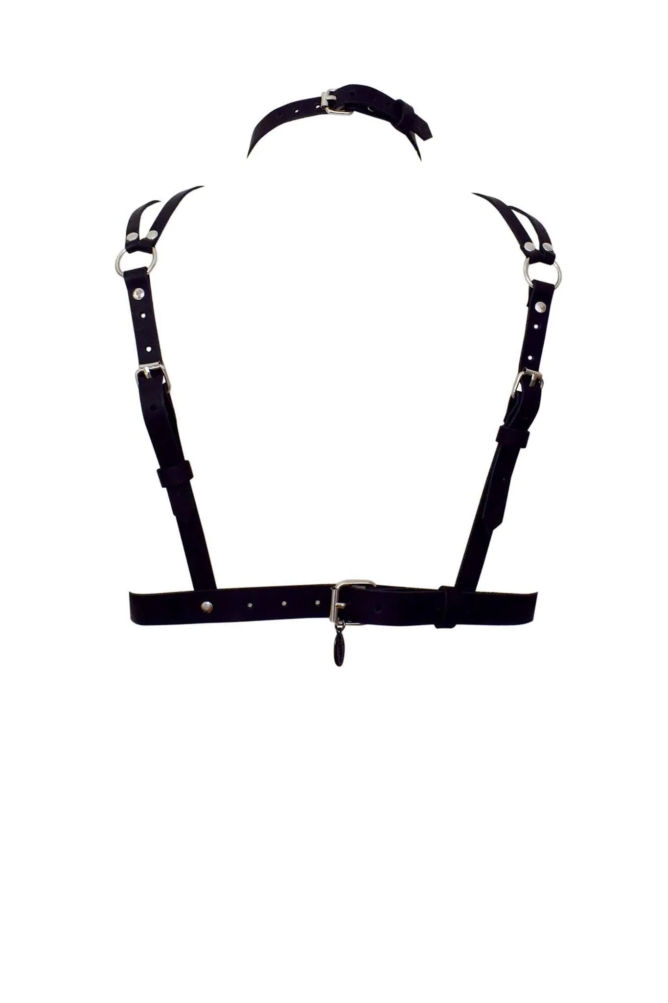 Song High Neck Leather Bra