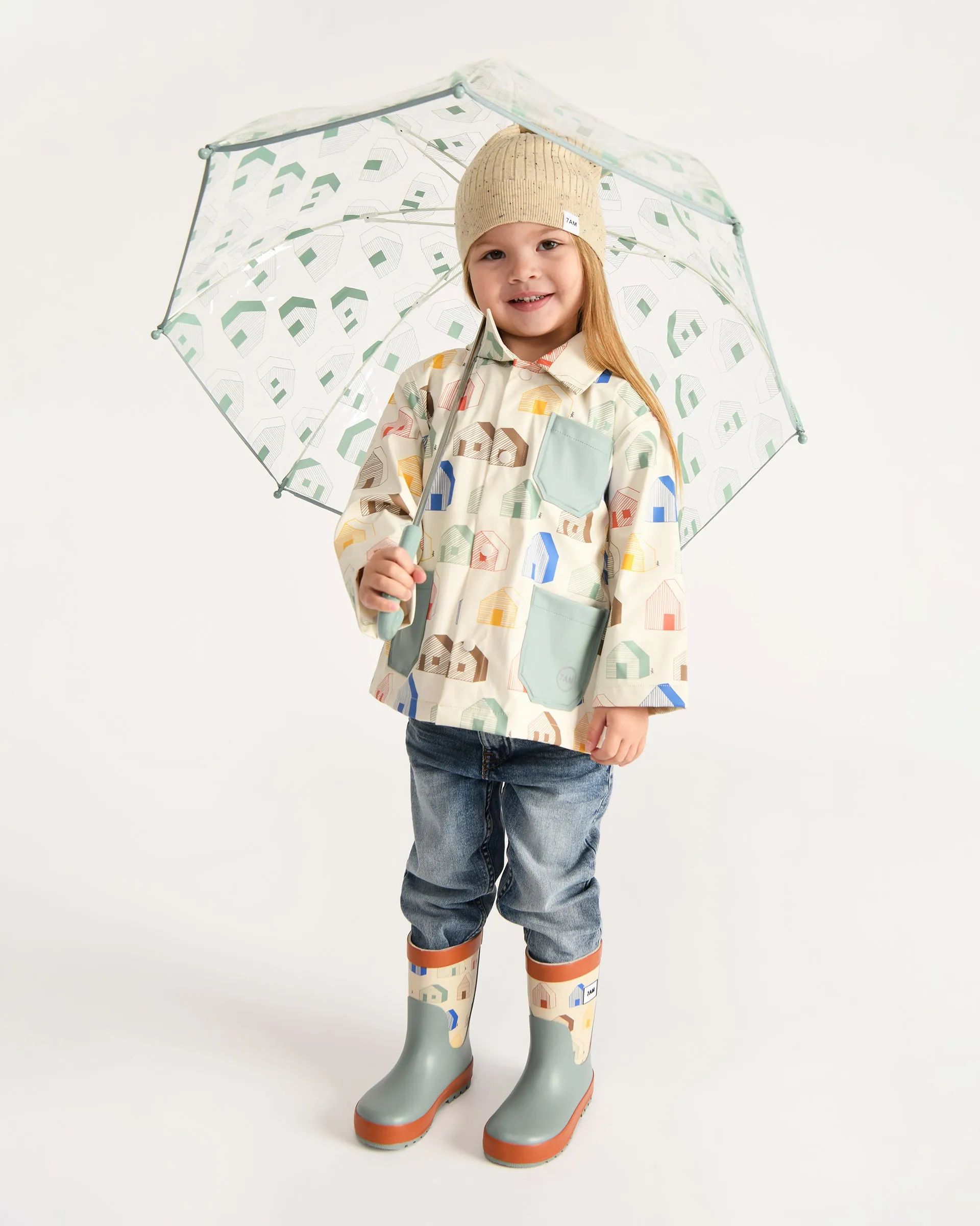 Teal House Umbrella