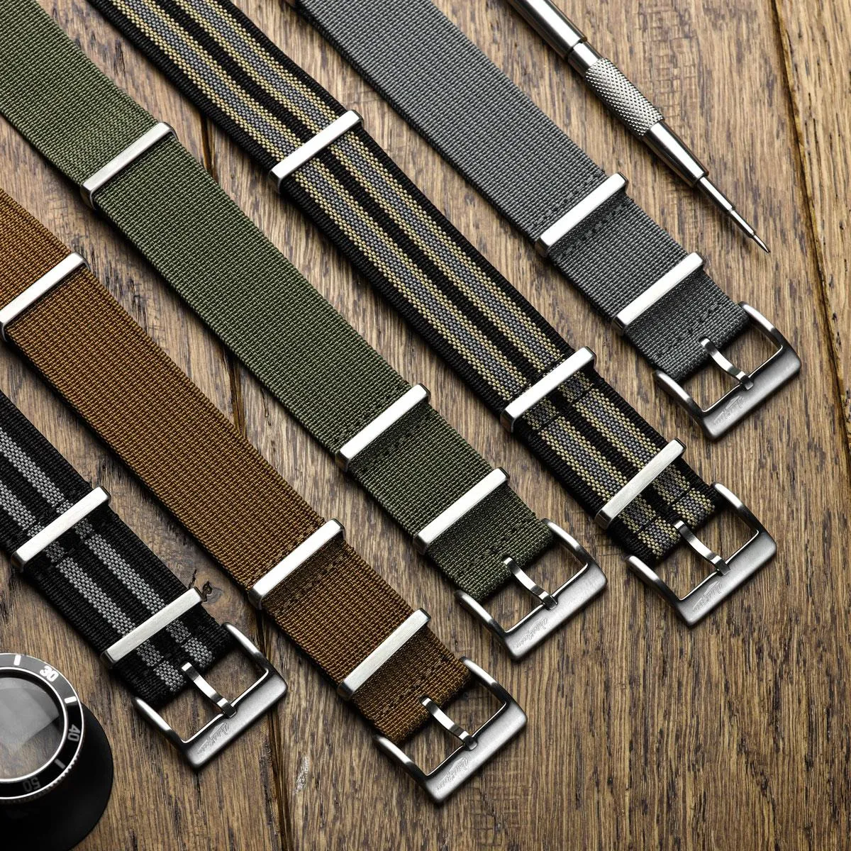 WatchGecko Ridge British Military 5 Watch Strap Set - Classic