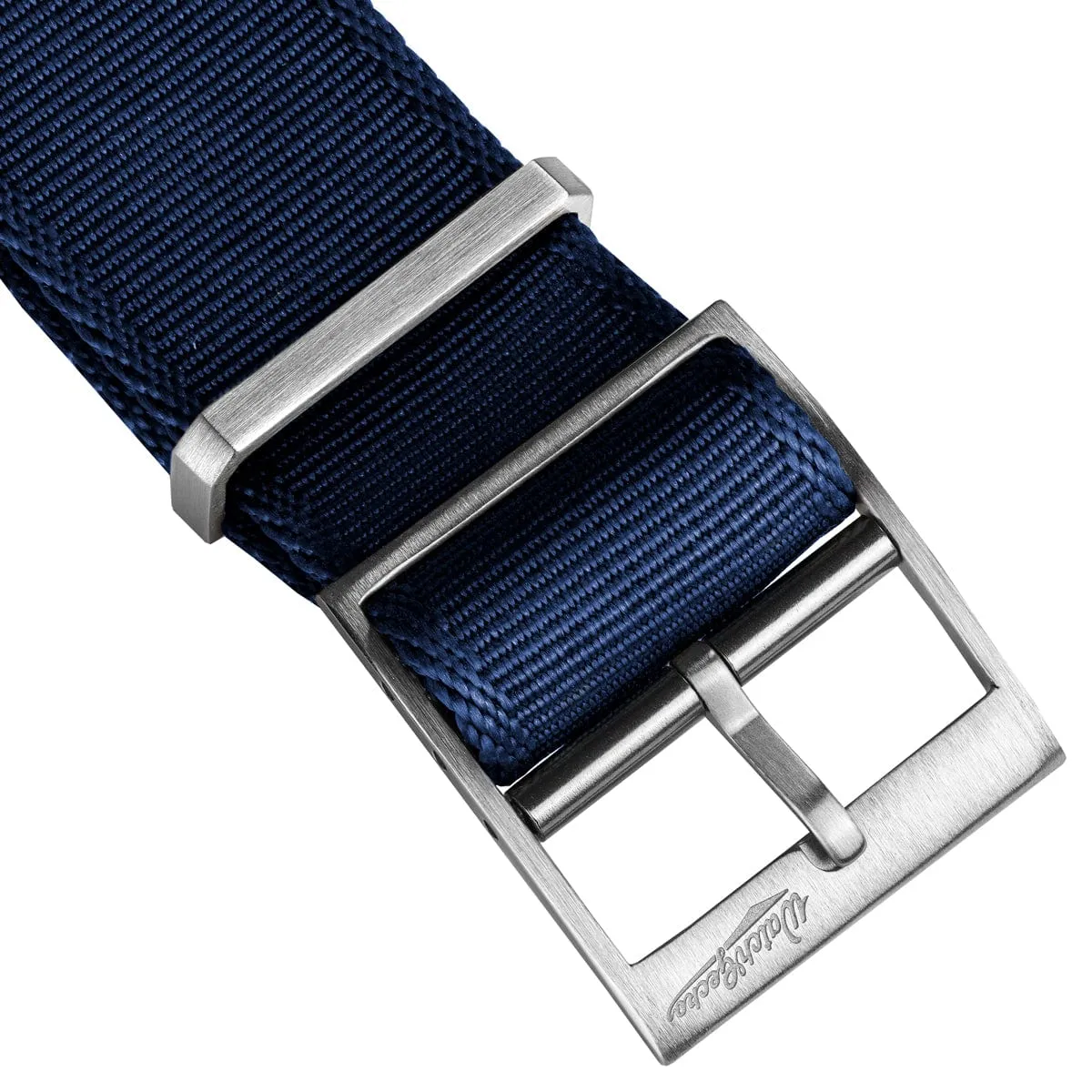 WatchGecko Signature Single Pass Military Nylon Watch Strap - Navy Blue