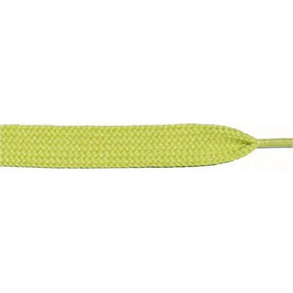 Wholesale Thick Flat 3/4" - Lime (12 Pair Pack) Shoelaces