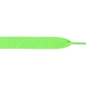 Wholesale Thick Flat 3/4" - Neon Green (12 Pair Pack) Shoelaces