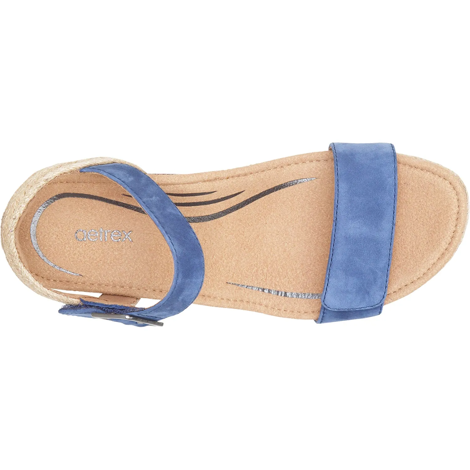 Women's Aetrex Sydney Blue Suede